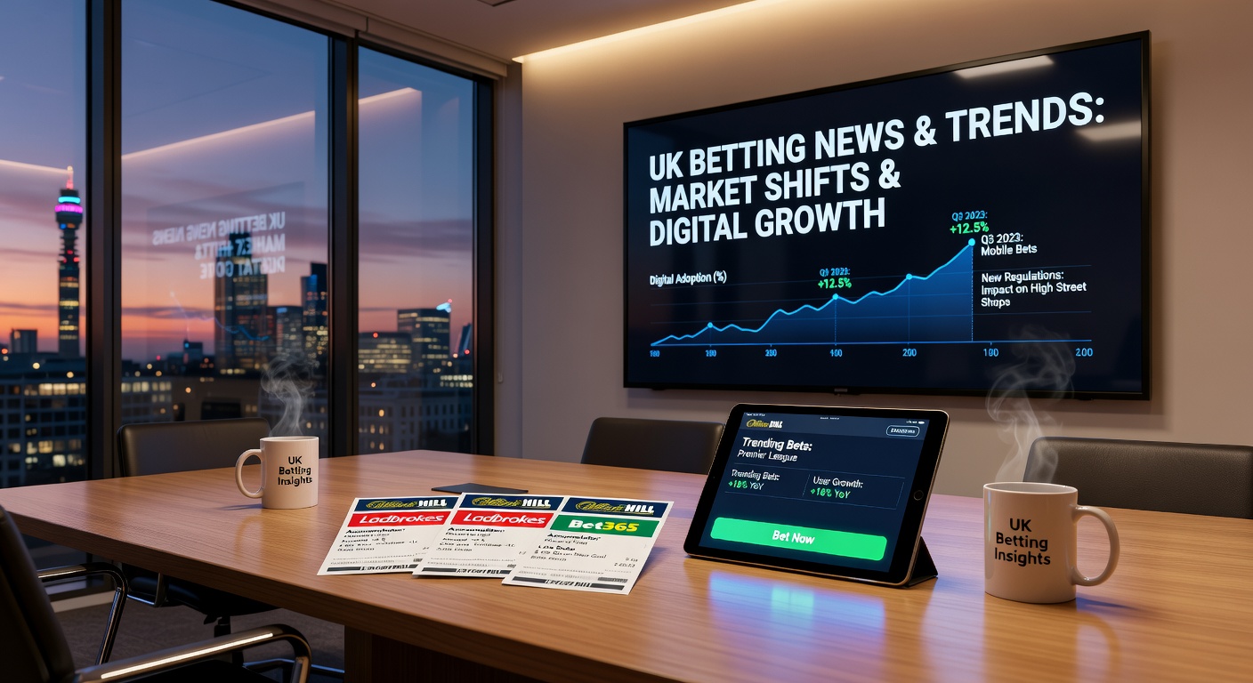 Graphic depicting UK gambling regulation scales balancing player protection and market access, with icons of pound notes and warning signs for illegal betting