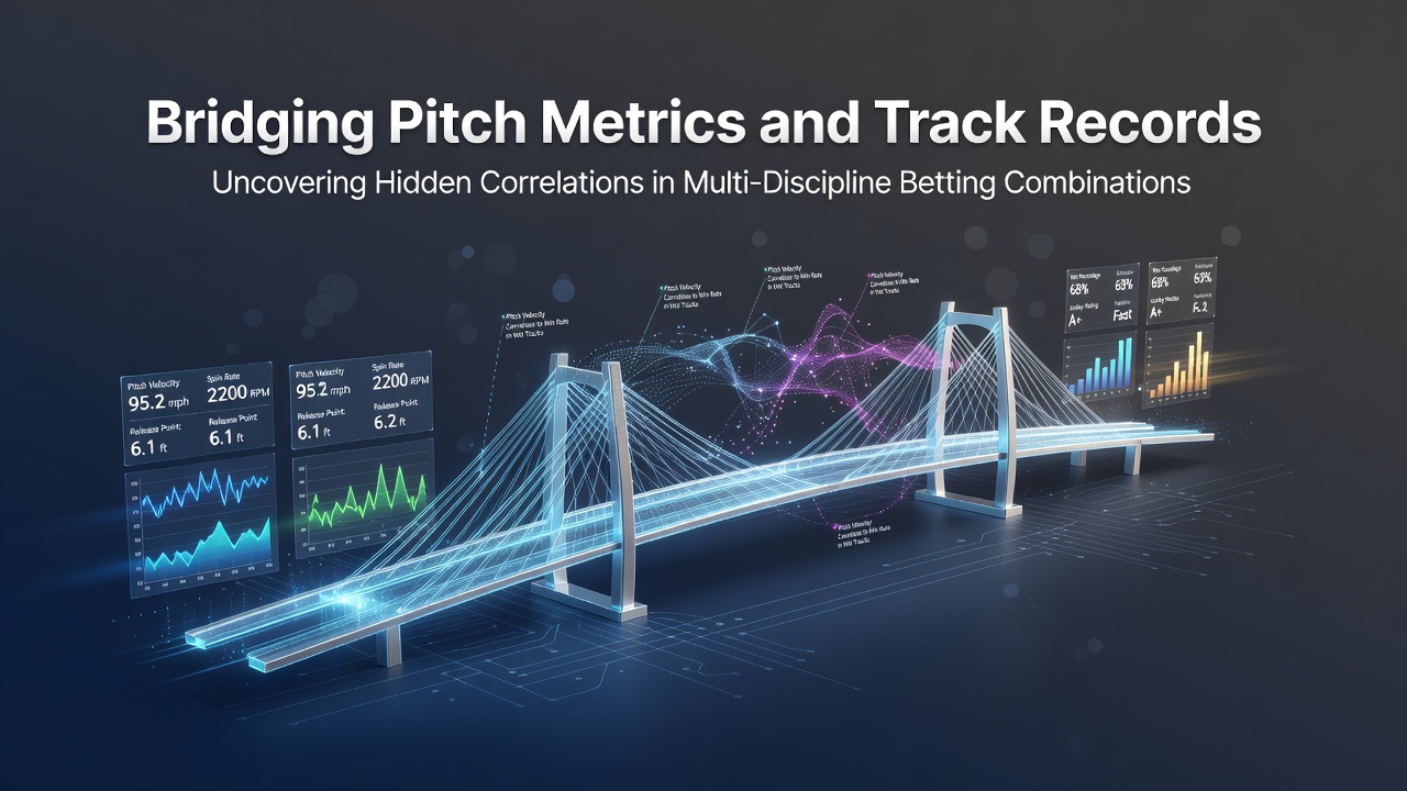 Visual representation of soccer pitch metrics overlaid with horse racing track records showing data correlation patterns