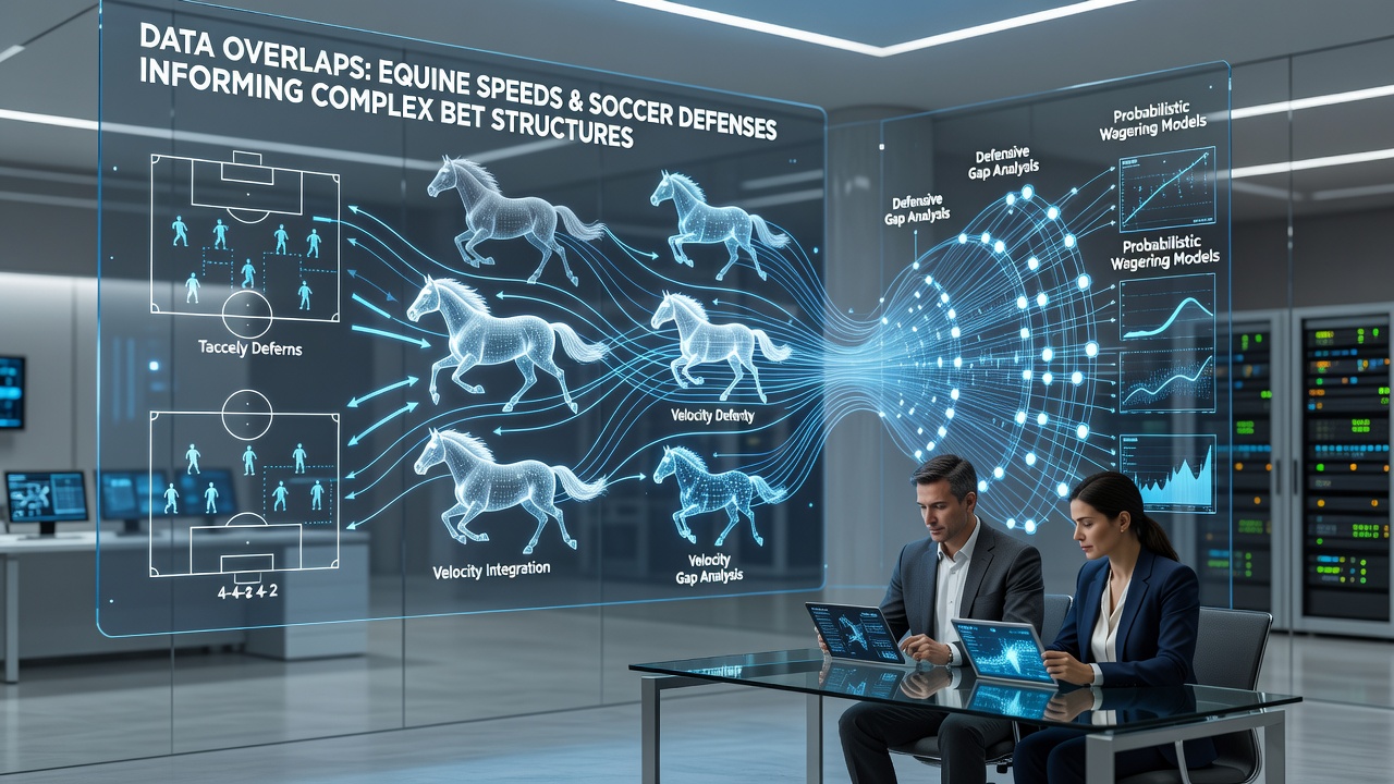 Detailed charts showing correlations between horse racing sectional times and soccer team defensive metrics used in betting models