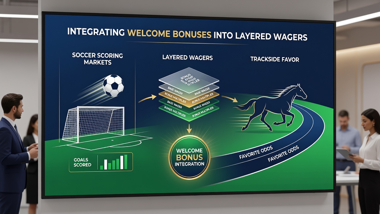 Detailed view of accumulator slips showing soccer and horse racing market combinations