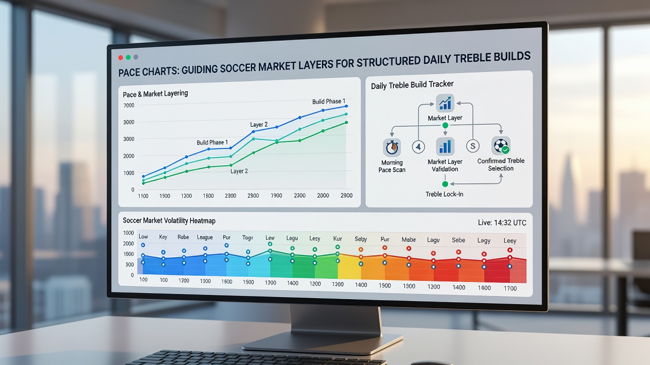 Soccer match pace layers diagram illustrating market selection for daily trebles